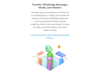 Transfer WhatsApp Messages, Media, and Stickers