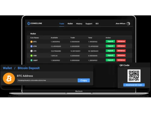 coinsclone cryptocurrency wallet integration