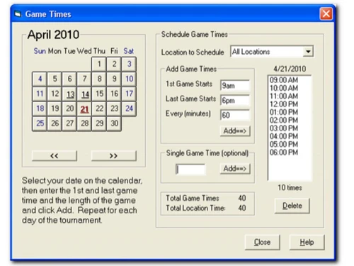 tournament-scheduler-pro-times