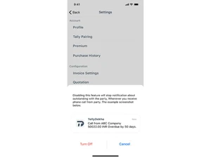 tallydekho -settings