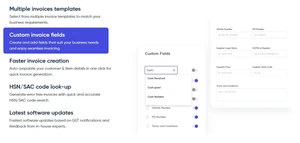 cleartax custom invoice fields
