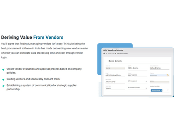TYAsuit vendor add value