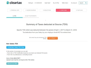 ClearTax Income Tax