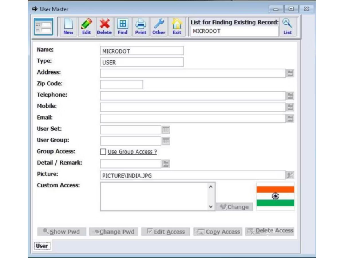 microdot barcode inventory user
