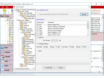 OST Converter-Size, Date, or Folder
