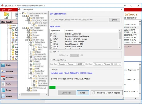 OST Converter-conversion process
