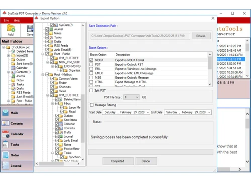 PST Converter-Export option