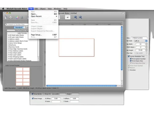 iWinSoft Barcode Maker for MAC files
