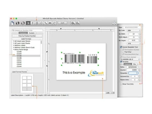 iWinSoft Barcode Maker for MAC standard