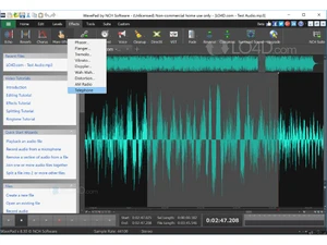 Wavepad audio editor effect