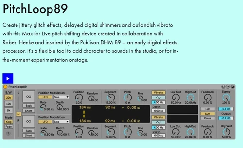 ableton pitchloop89