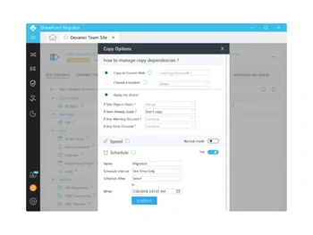 Share Point Schedule Migration