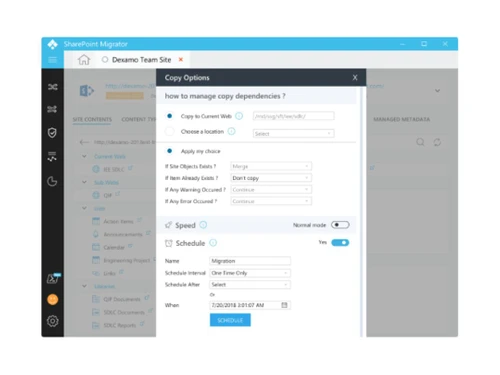Share Point Schedule Migration