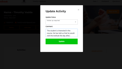 Coursebook activity update