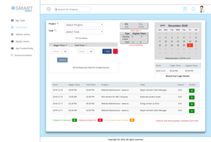 smart admin timesheet