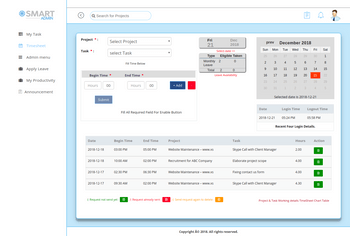 smart admin timesheet