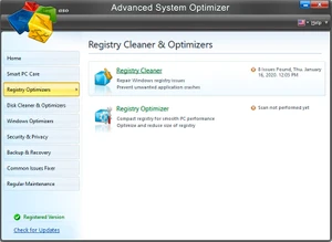 Advanced System Optimizer registery cleaners and optimizers