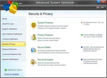 Advanced System Optimizer security and privacy