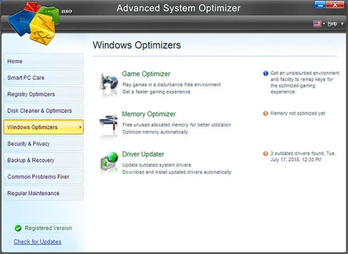 Advanced System Optimizer windows optimizer