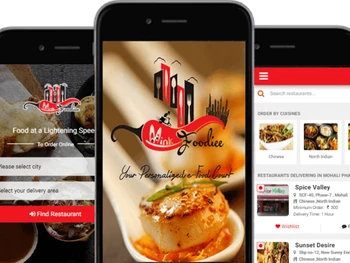 Mink Foodiee Restaurant Franchise- app interface