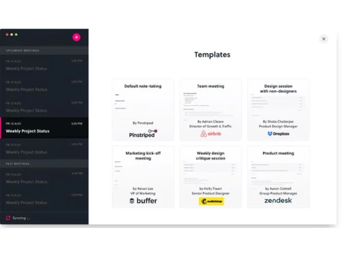 Pinstriped templates