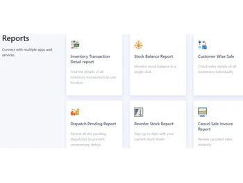 Zenscale Cloud based Material Management-Reports