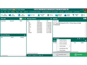 BUSINESS SENDER-Scheduling