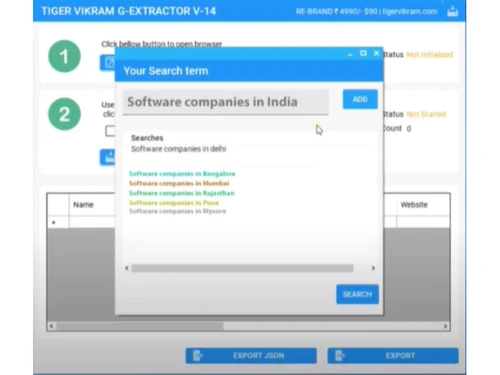 G-EXTRACTOR-Company search