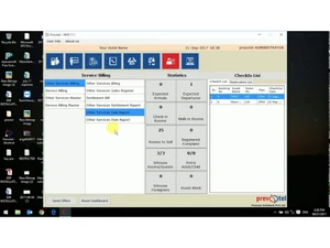 prevotel hotel management software check in user information