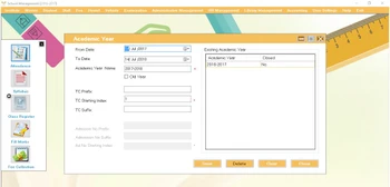 Aspscripts School Management ERP academic year
