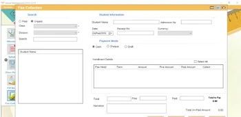 Aspscripts School Management ERP fee collection