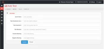 aspscripts online exam add test