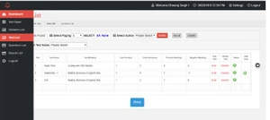 aspscripts online exam dashboard