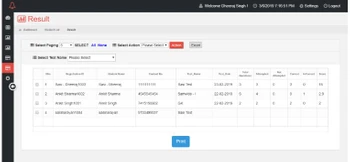 aspscripts online exam result