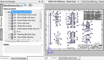 Nanocad sheet set manager