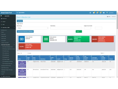 smartdashport dashboard