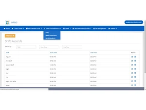 Inteligen HCM Shift Records