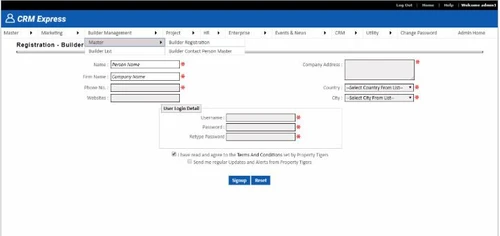 Aspscripts Property Management registration