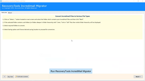 incredimail migrator dashboard