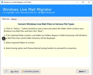 Windows Live Mail Migrator