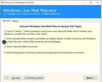 Windows Live Mail Migrator