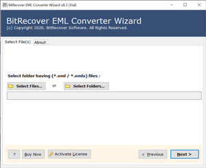 BitRecover EML Converter Wizard
