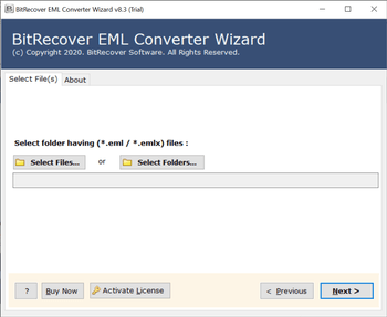 BitRecover EML Converter Wizard