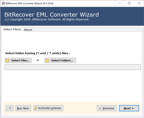 BitRecover EML Converter Wizard