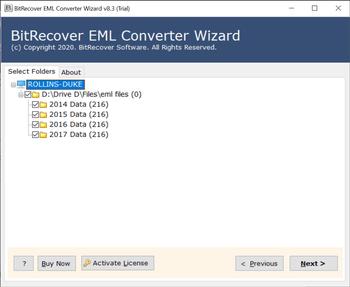 BitRecover EML Converter Wizard