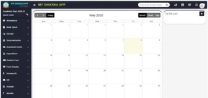 My Shiksha App calender