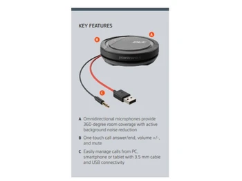 Plantronics Calisto 5200 key features
