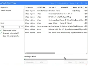 mink infotech data extraction system keyword