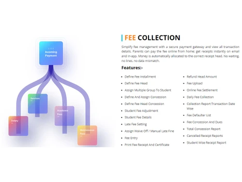 trigent eschool erp fee collection