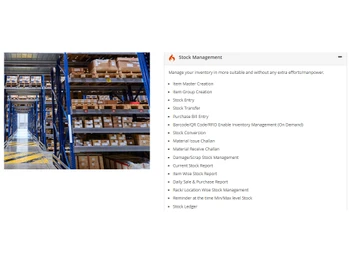 Trigent Pharmacy Shop software stock management